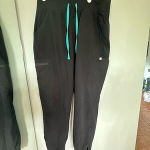Figs Technical Collection Black Scrub Pants